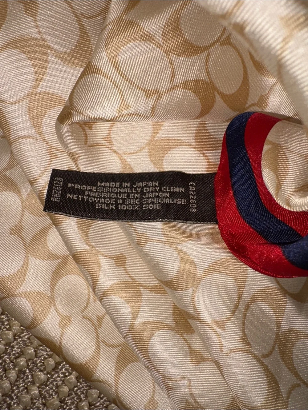 Vintage Coach Silk Scarf
